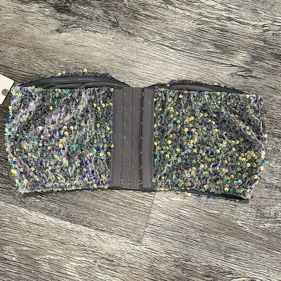 Anthropologie NWT The Eve Sequin Bralette: Bandeau Edition - S - Picture 7 of 7